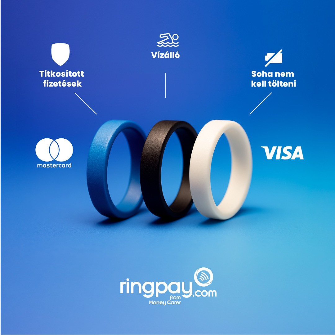 • RingPay fizető gyűrű a kézen – elegáns és praktikus megoldás a gyors fizetésekhez.